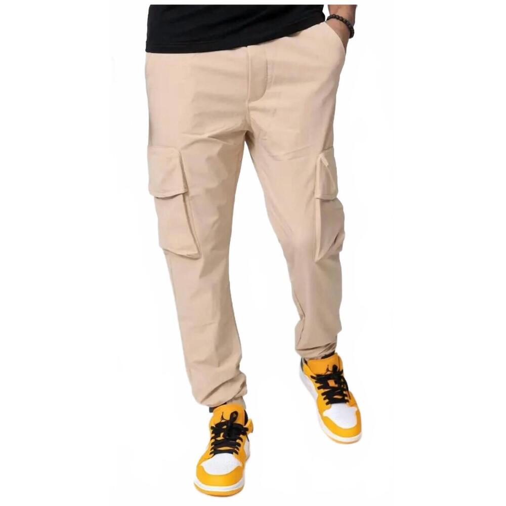 NEW ZAYNE PARIS men's cargo joggers in khaki